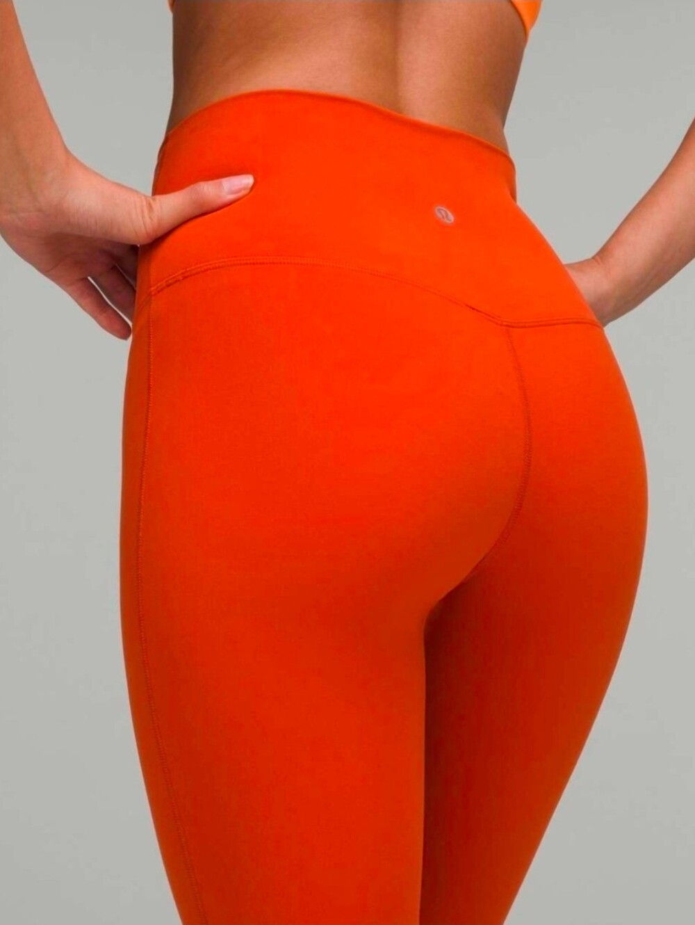 Lululemon Aligh high rise leggings in dessert orange 6